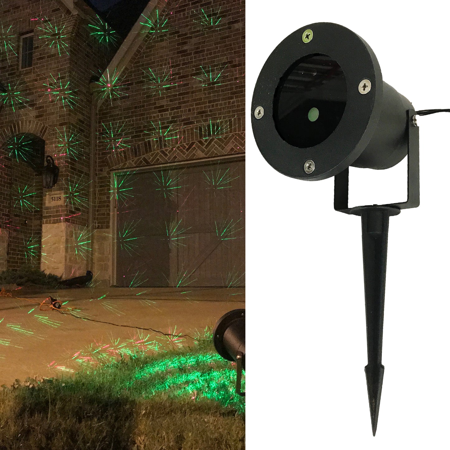 Allgala Christmas Garden Laser Light Project for Indoor and Outdoor