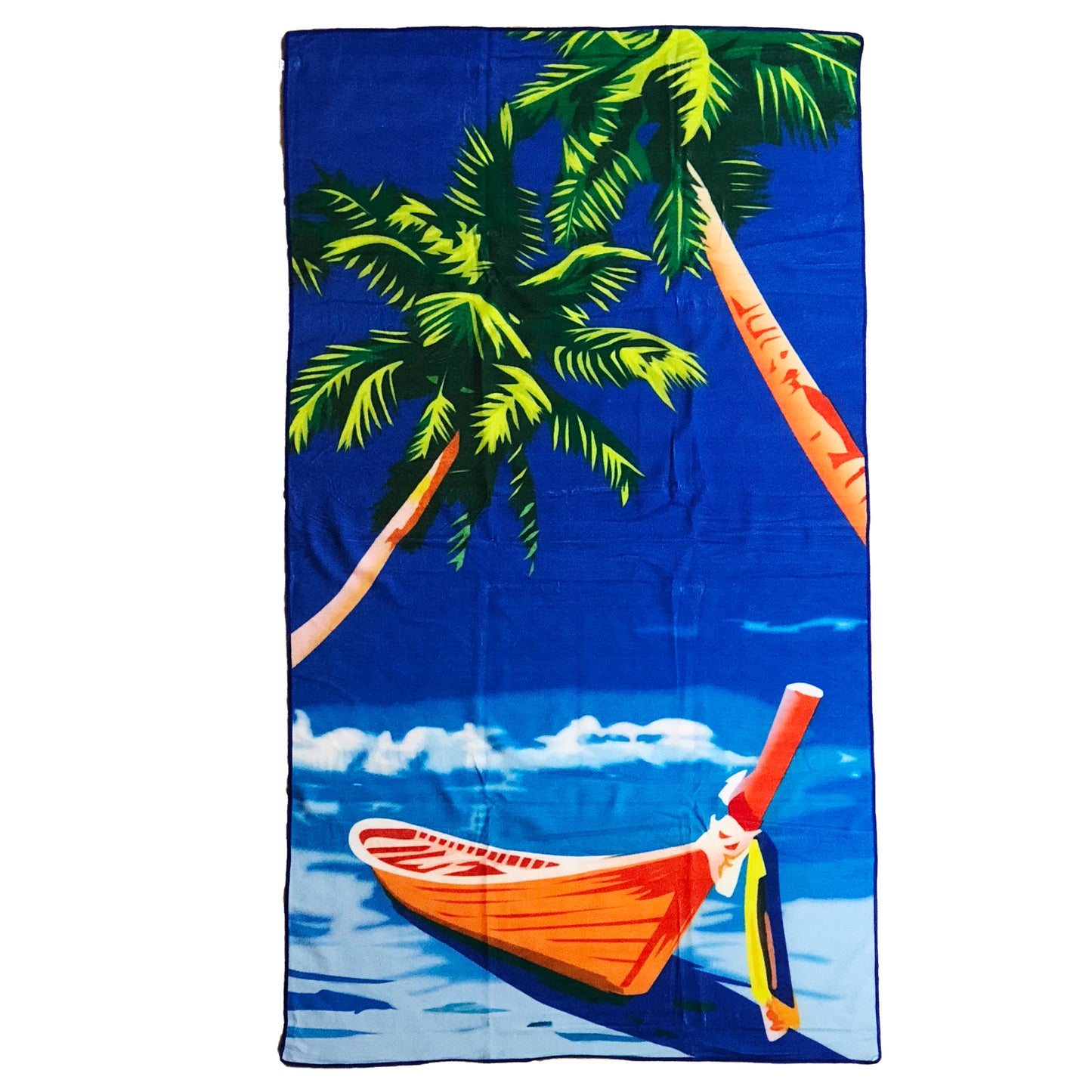 Allgala Oversize 40"x70" Microfiber Beach Towel, Boat - BT81108