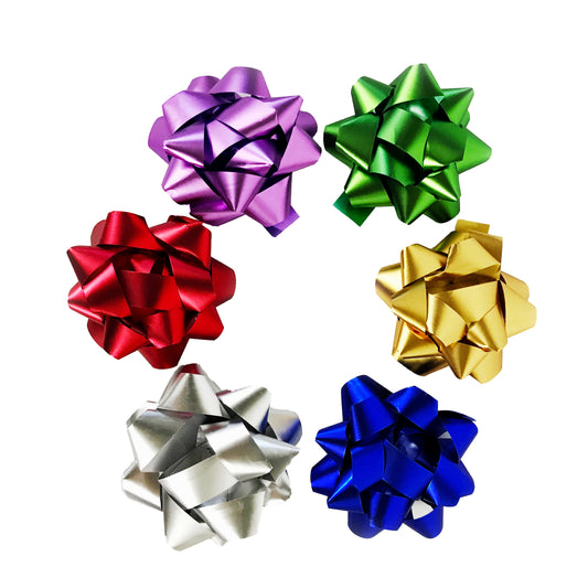 Allgala 30-pc Christmas Gift Wrapping Bows 6-Color Assorted