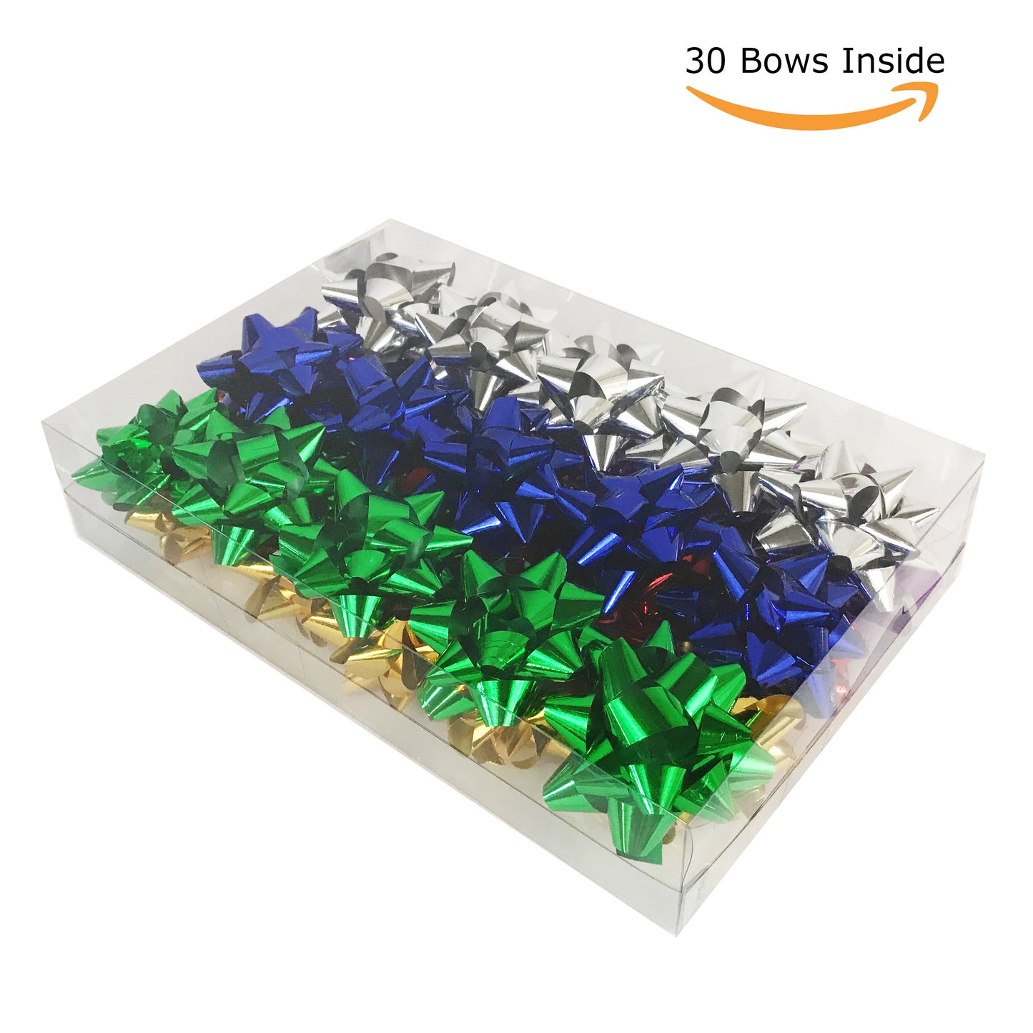 Allgala 30-pc Christmas Gift Wrapping Bows 6-Color Assorted