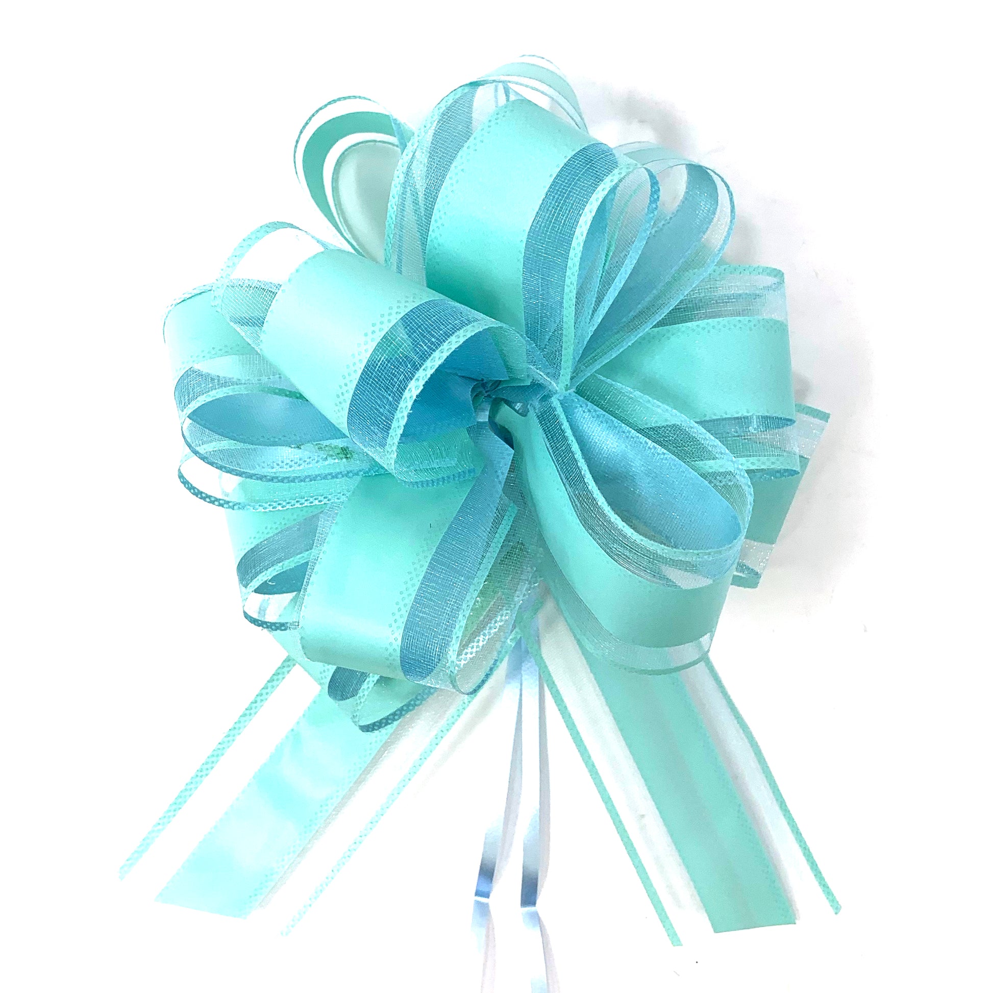 Cute 42pcs Gold Silver Green Teal and Babyblue Gift Bows